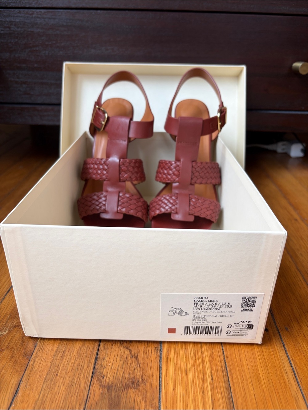 Sezane Felicia Women’s Braided Strap Block Heel Sandals - Picture 11 of 12